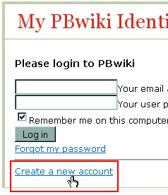 PBwiki Identities Main Page